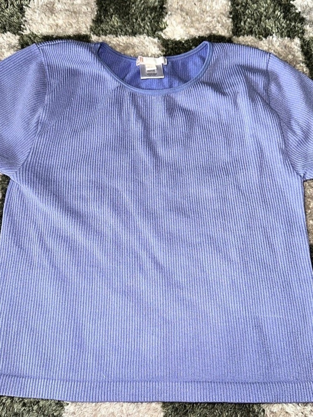 GB Ribbed Short Sleeve Tee in Purple Size XS Like New